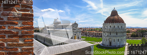 Image of Panoramic view of Piazza dei Miracoli Pisa