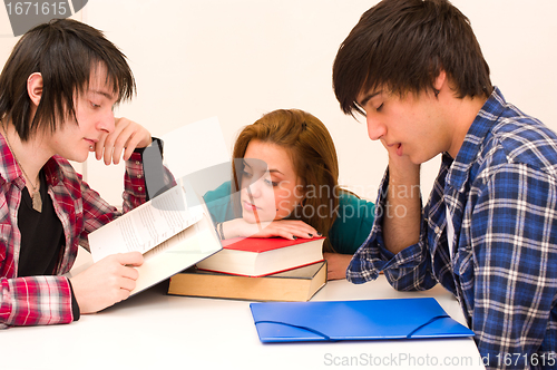 Image of Bored students