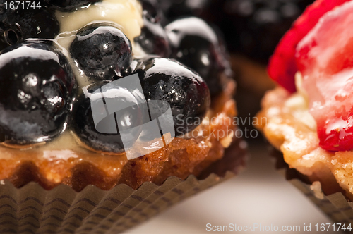 Image of French cake with fresh fruits