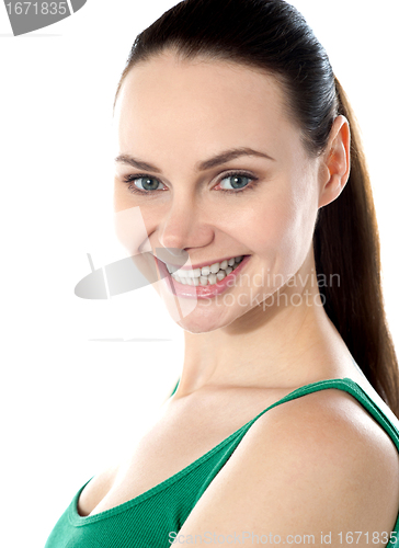 Image of Portrait of beautiful teen girl