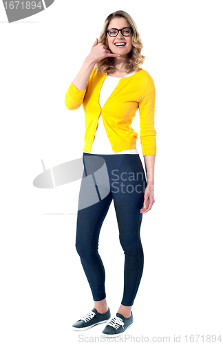 Image of Portrait of a happy casual girl