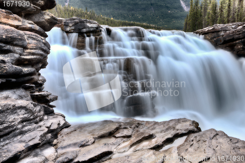 Image of Athabasca Waterfall Alberta Canada