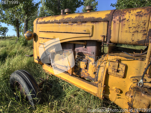 Image of Old Vintage Farm tractor