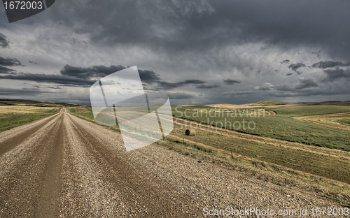 Image of Prairie Road Storm Clouds