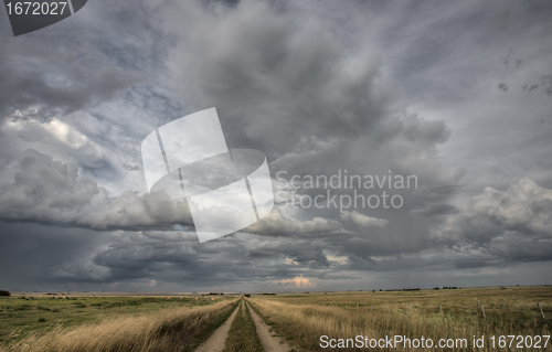 Image of Prairie Road Storm Clouds