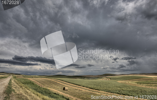 Image of Prairie Road Storm Clouds