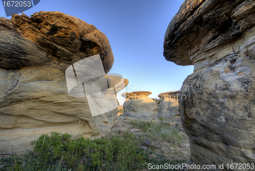 Image of Hoodoo Badlands Alberta Canada