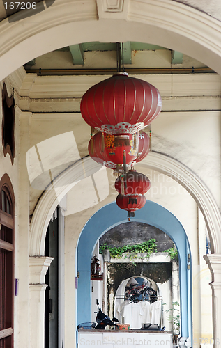 Image of Lanterns in an archway