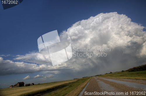 Image of Prairie Road Storm Clouds
