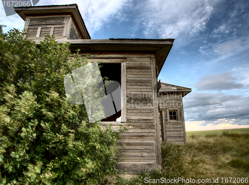 Image of Abandoned Farmhouse Saskatchewan Canada