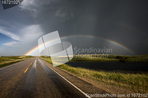 Image of Prairie Road Storm Clouds