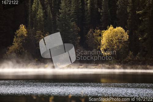 Image of Rocky Mountain Lake in Autumn