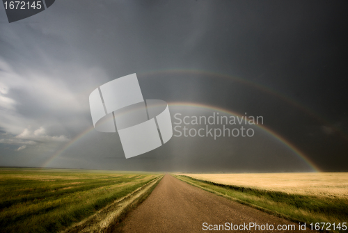 Image of Prairie Road Storm Clouds