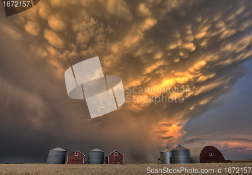 Image of Sunset Storm Clouds Canada