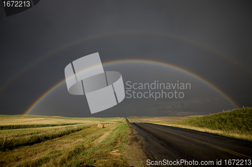 Image of Prairie Storm Rainbow Saskatchewan