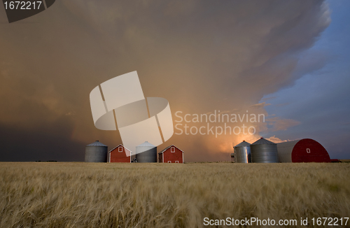 Image of Sunset Storm Clouds Canada