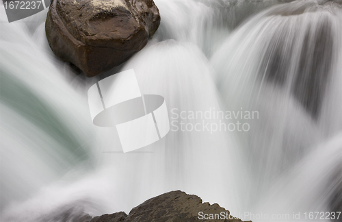 Image of Sunwapta Waterfall Alberta Canada