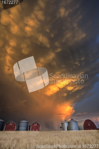 Image of Sunset Storm Clouds Canada