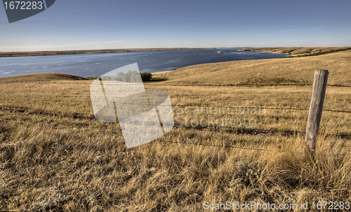 Image of lake diefenbaker Saskatchewan Canada
