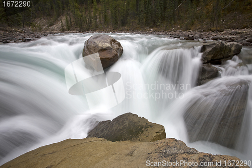 Image of Sunwapta Waterfall Alberta Canada