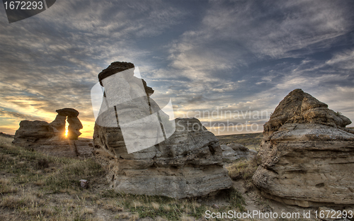 Image of Hoodoo Badlands Alberta Canada