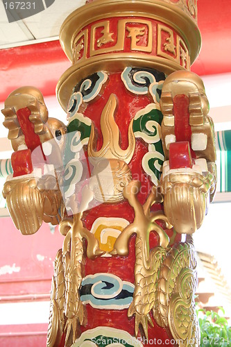 Image of Decoration of Chinese restaurant,outside