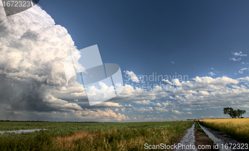 Image of Prairie Road Storm Clouds