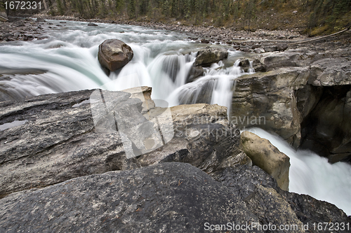 Image of Sunwapta Waterfall Alberta Canada