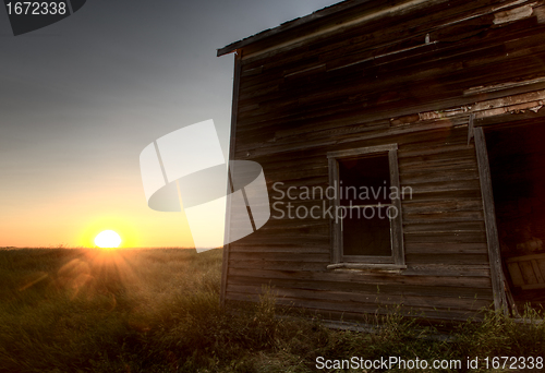 Image of Abandoned Farmhouse Saskatchewan Canada