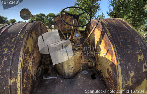 Image of Old Vintage Farm tractor