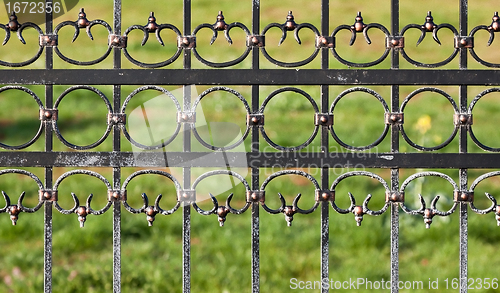 Image of iron fence