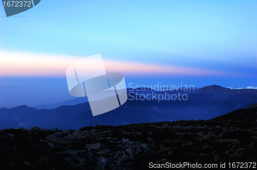 Image of Landscape on the top of the mountains