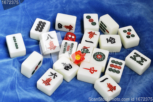 Image of Chinese mahjong tiles