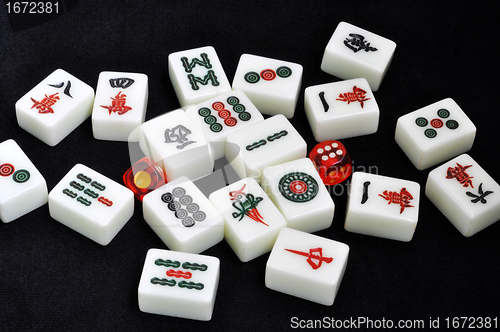 Image of Chinese mahjong tiles