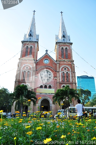 Image of Historic Cathedral in Ho Chi Minh,Vietnam