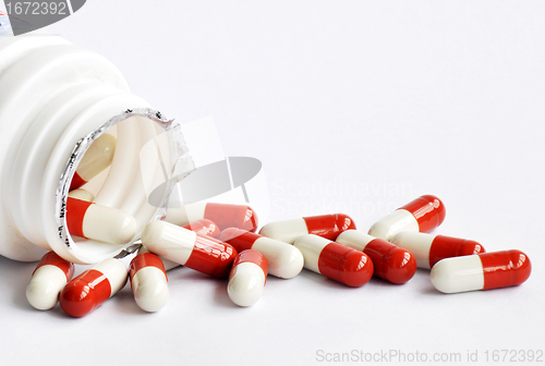 Image of Closeup of medicine capsules