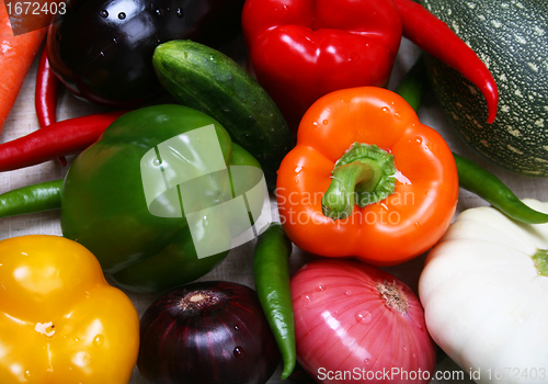 Image of Colorful fresh vegetable  