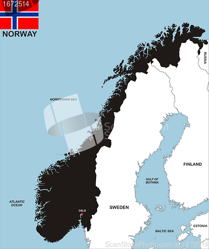 Image of norway map