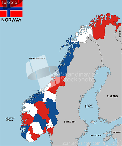 Image of norway map