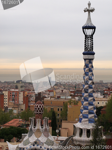 Image of Barcelona seen from park Guell