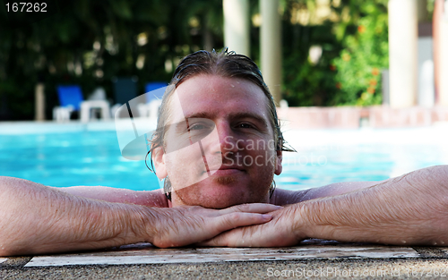 Image of Man in swimming pool