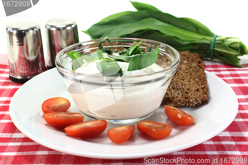 Image of Wild garlic curd