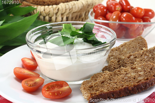 Image of Wild garlic curd