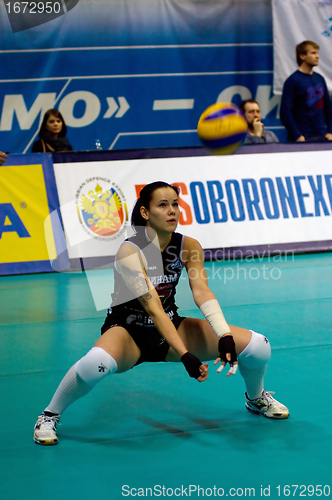 Image of Svetlana Kryuchkova. Libero of Dynamo Moscow volleyball team
