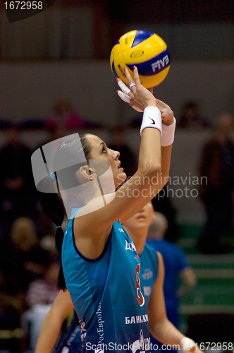 Image of Natalia Goncharova. Spiker of Dynamo Moscow volleyball team