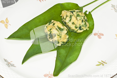 Image of gnocci with wild garlic