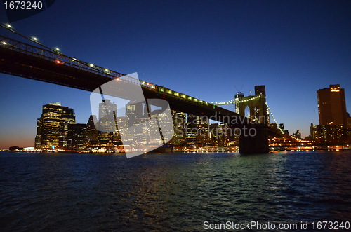 Image of New York City, USA, Brooklyn bridge