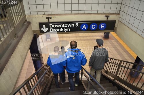 Image of New York , manhatten subway