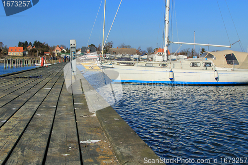 Image of Sailing boat in the marina