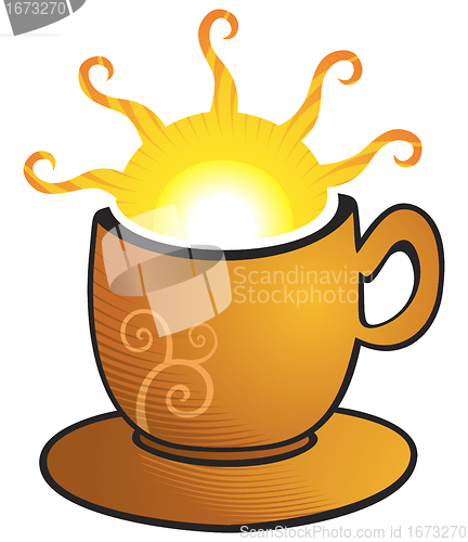 Image of Cup with sun